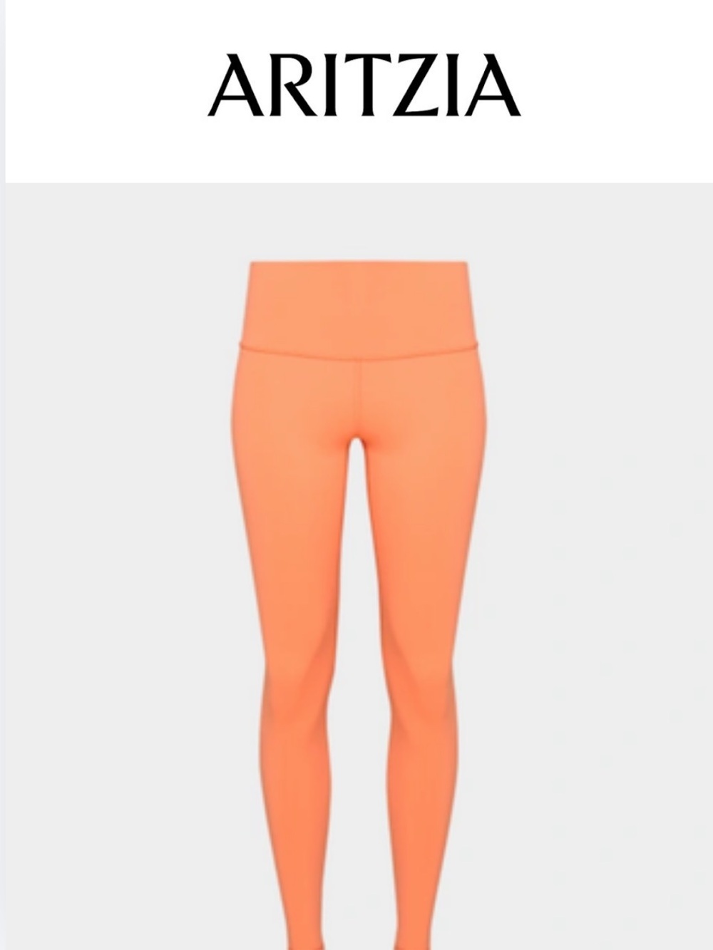 Aritzia TNA Orange Active Leggings